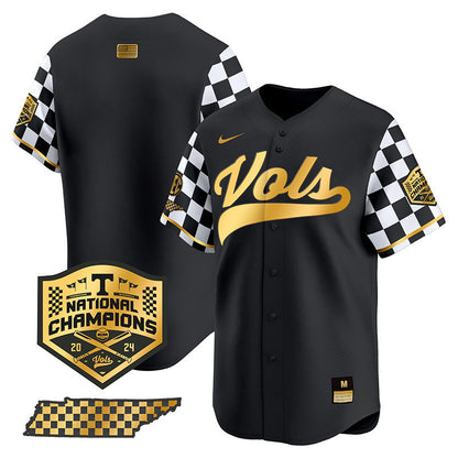 Tennessee Volunteers Checkerboard 2024 Champions Vapor Premier Limited Jersey - All Stitched