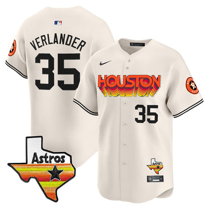 Astros Throwback Style Vapor Premier Limited Jersey - All Stitched