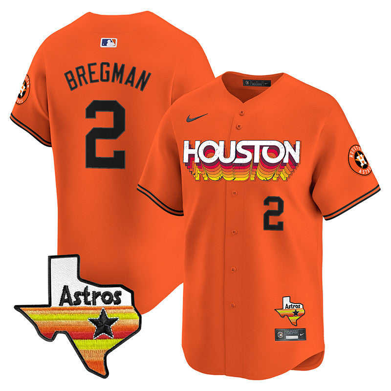 Astros Throwback Style Vapor Premier Limited Jersey - All Stitched