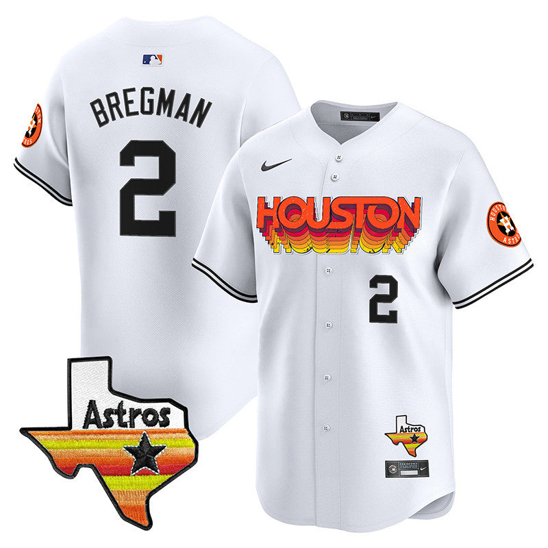 Astros Throwback Style Vapor Premier Limited Jersey - All Stitched