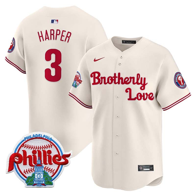 Phillies Brotherly Love Vapor Premier Limited Jersey - All Stitched