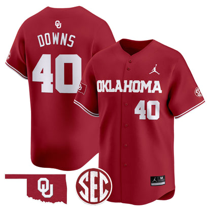 Oklahoma Sooners 2024 Vapor Premier Limited Jersey - SEC Patch - All Stitched