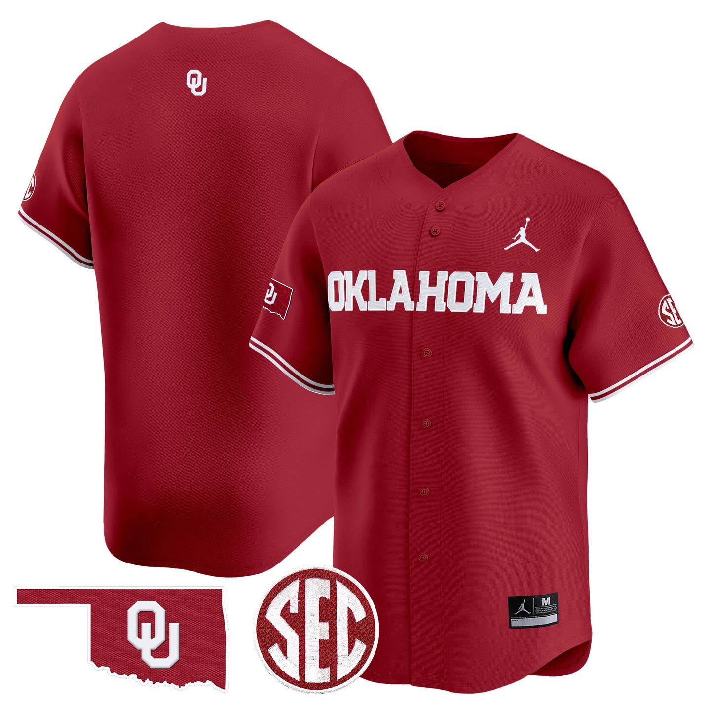 Oklahoma Sooners 2024 Vapor Premier Limited Jersey - SEC Patch - All Stitched