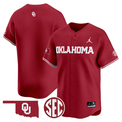 Oklahoma Sooners 2024 Vapor Premier Limited Jersey - SEC Patch - All Stitched