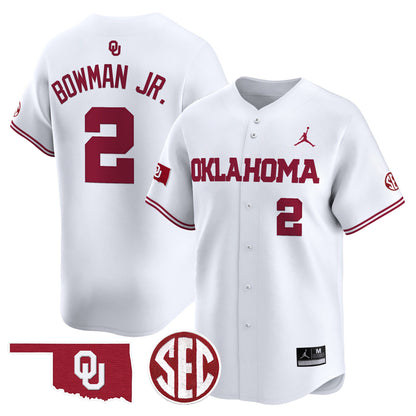 Oklahoma Sooners 2024 Vapor Premier Limited Jersey - SEC Patch - All Stitched