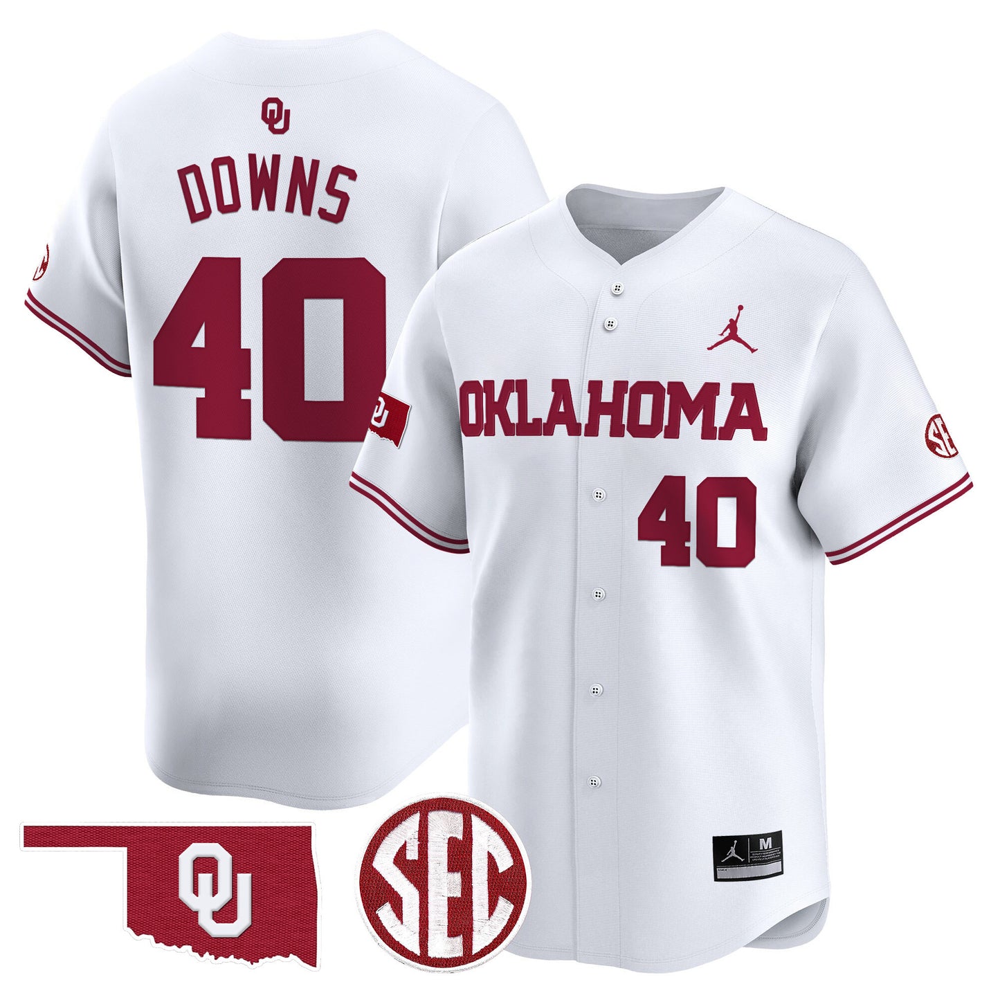 Oklahoma Sooners 2024 Vapor Premier Limited Jersey - SEC Patch - All Stitched