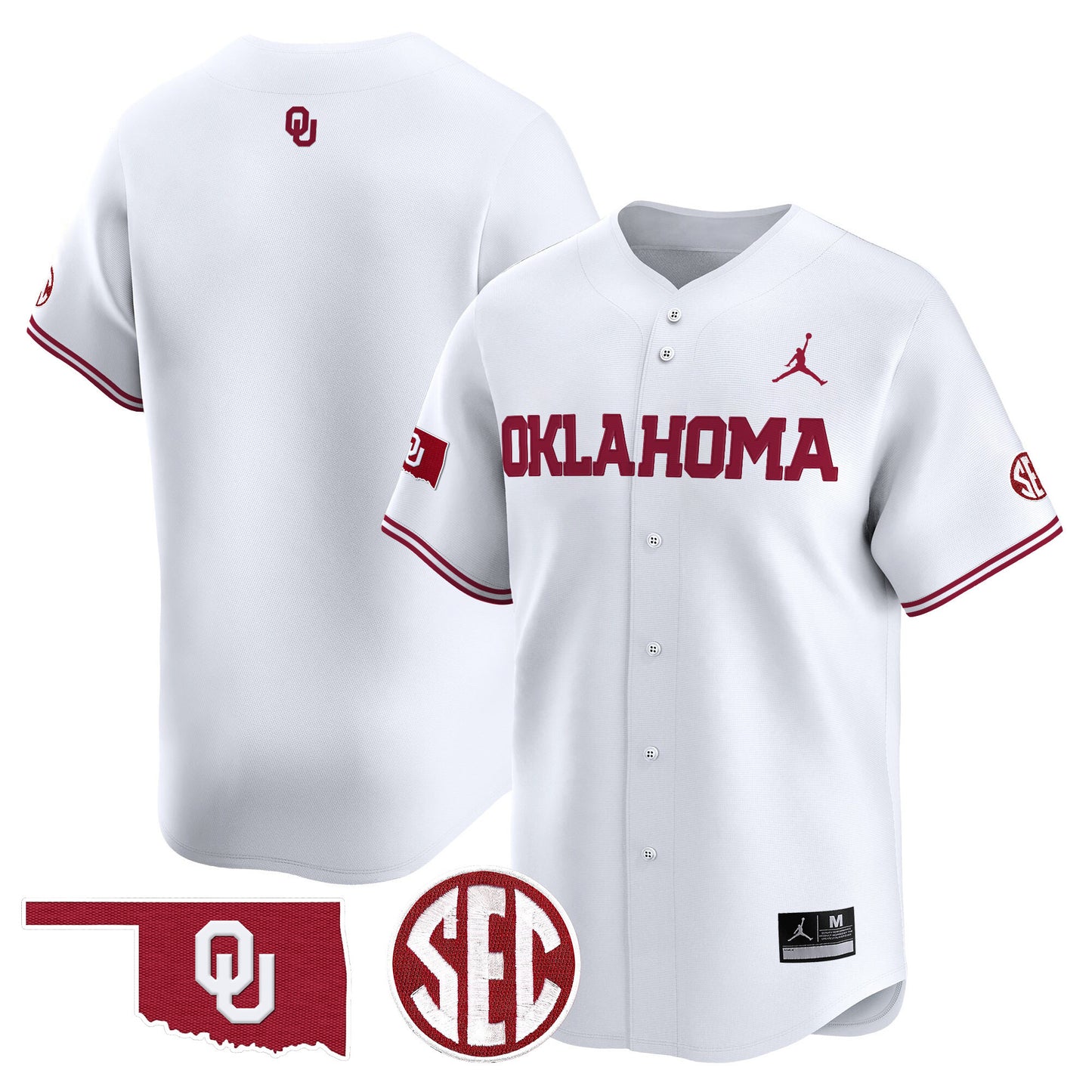 Oklahoma Sooners 2024 Vapor Premier Limited Jersey - SEC Patch - All Stitched