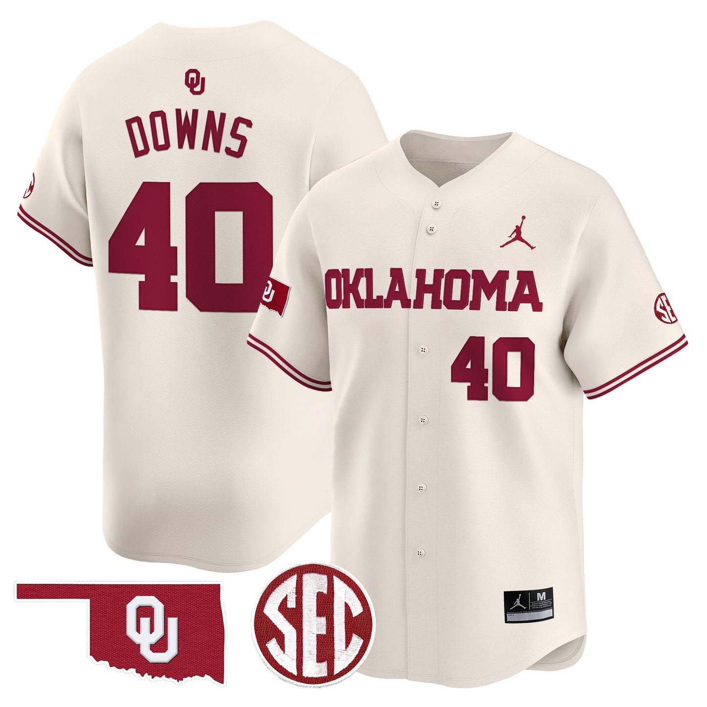 Oklahoma Sooners 2024 Vapor Premier Limited Jersey - SEC Patch - All Stitched