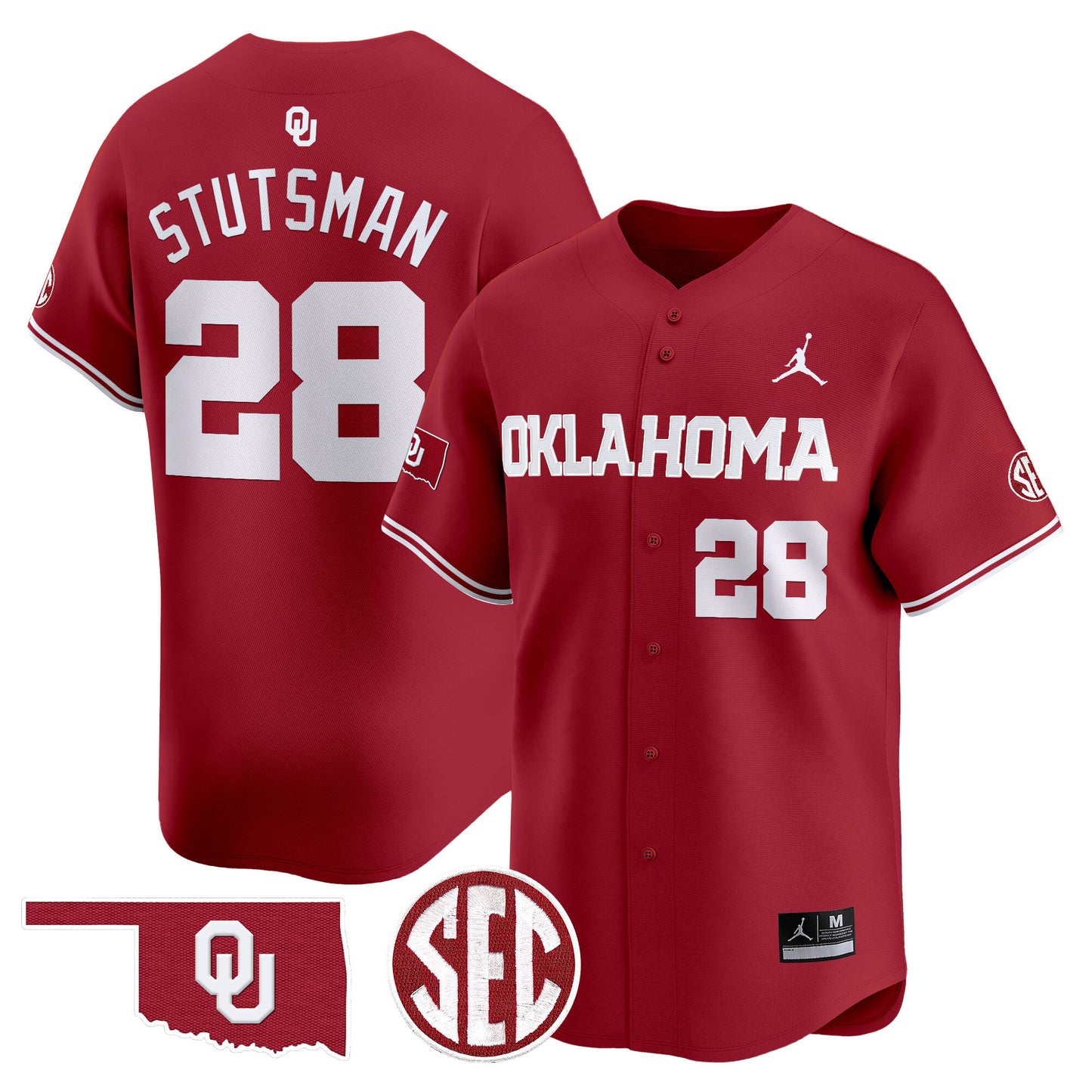 Oklahoma Sooners 2024 Vapor Premier Limited Jersey - SEC Patch - All Stitched