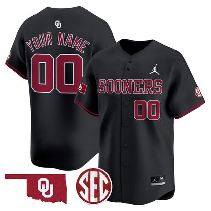 Oklahoma Sooners 2024 Vapor Premier Limited Custom Jersey V2 - SEC Patch - All Stitched