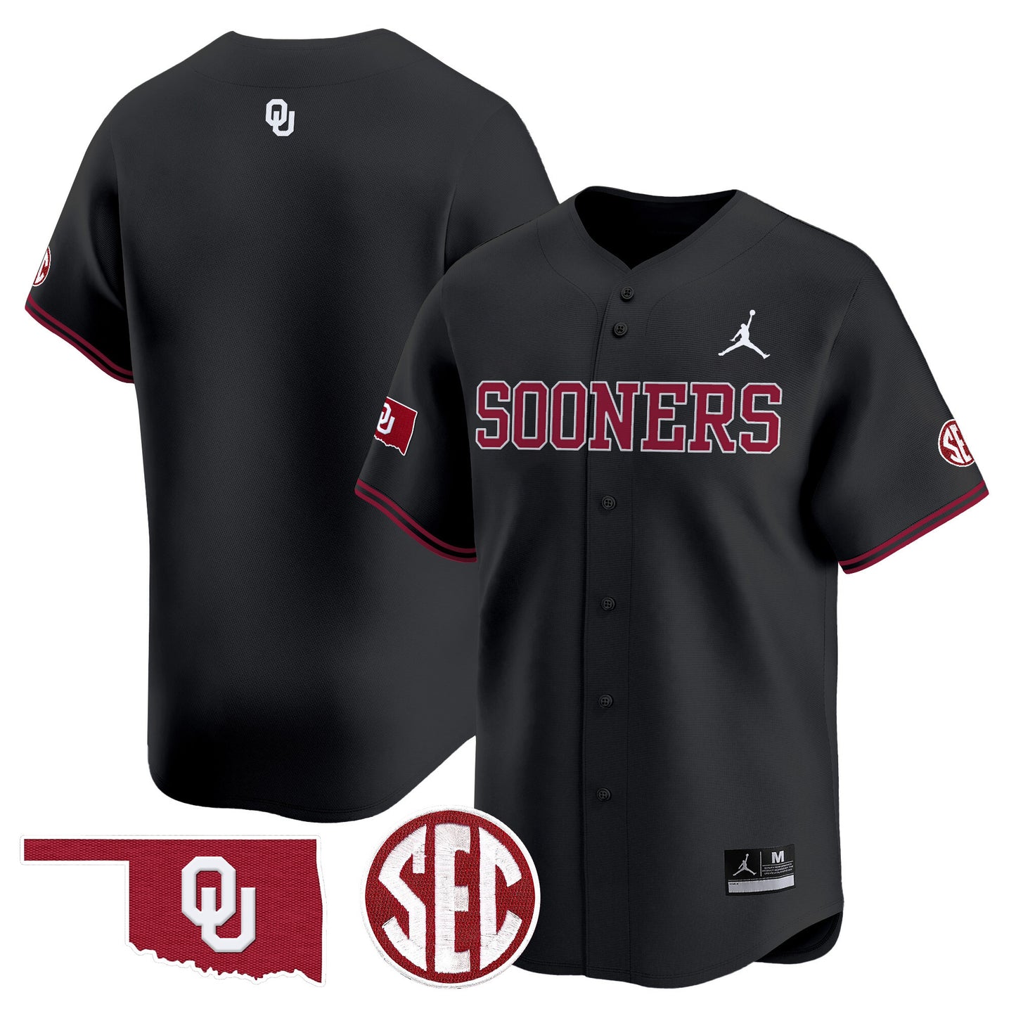 Oklahoma Sooners 2024 Vapor Premier Limited Jersey V2 - SEC Patch - All Stitched