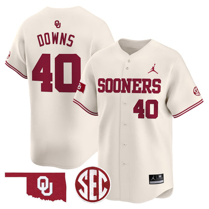 Oklahoma Sooners 2024 Vapor Premier Limited Jersey V2 - SEC Patch - All Stitched