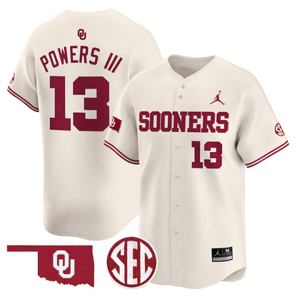 Oklahoma Sooners 2024 Vapor Premier Limited Jersey V2 - SEC Patch - All Stitched