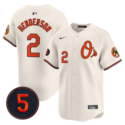 Baltimore Orioles Robinson Patch Vapor Premier Limited Jersey V4 - All Stitched