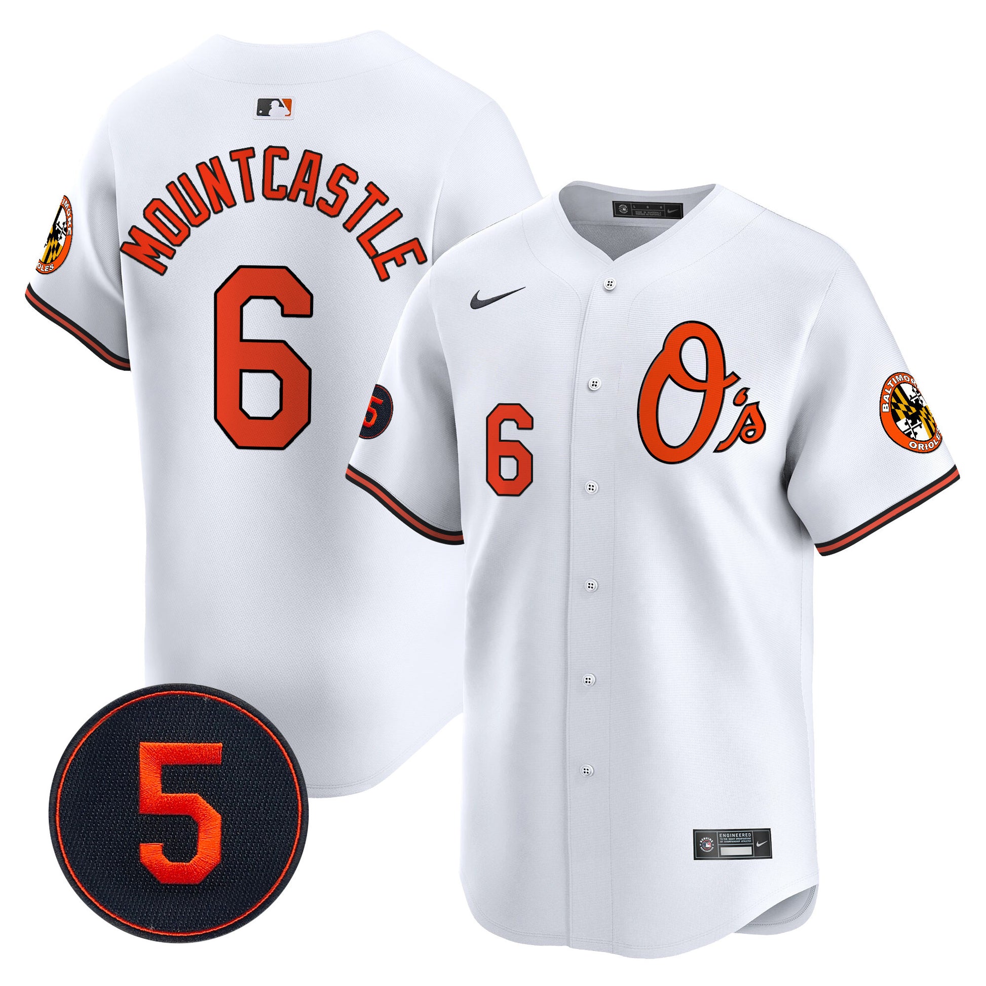 Baltimore Orioles Robinson Patch Vapor Premier Limited Jersey V4 - All Stitched