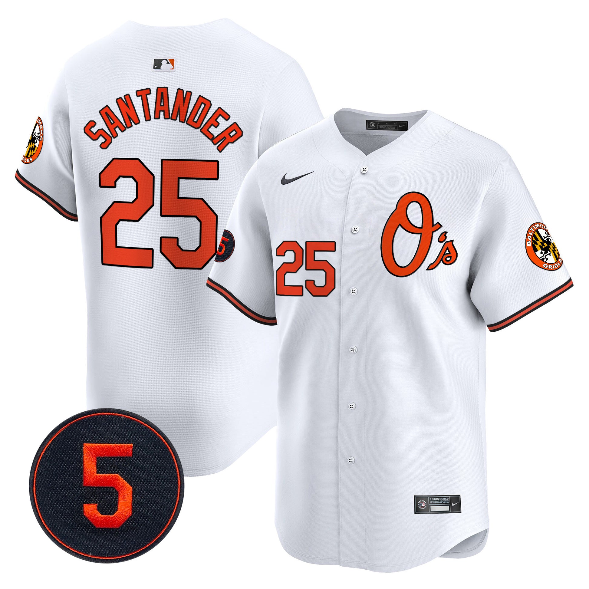 Baltimore Orioles Robinson Patch Vapor Premier Limited Jersey V4 - All Stitched