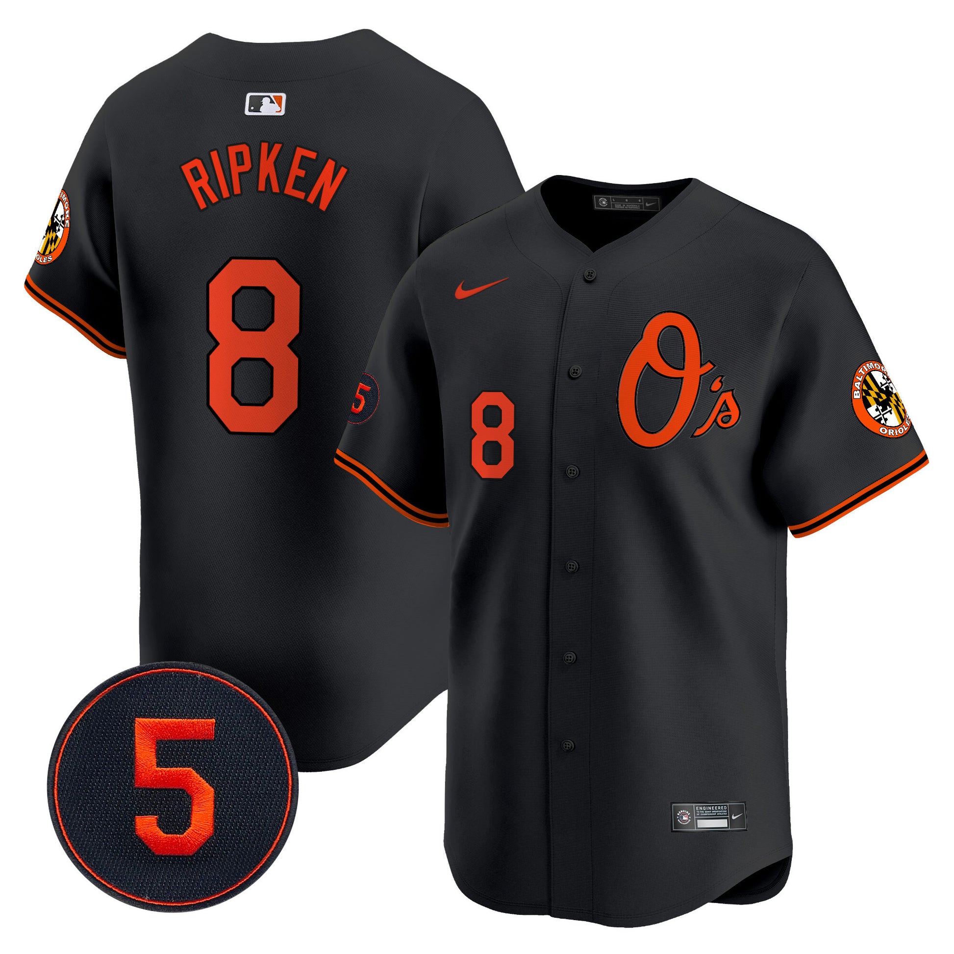 Baltimore Orioles Robinson Patch Vapor Premier Limited Jersey V4 - All Stitched