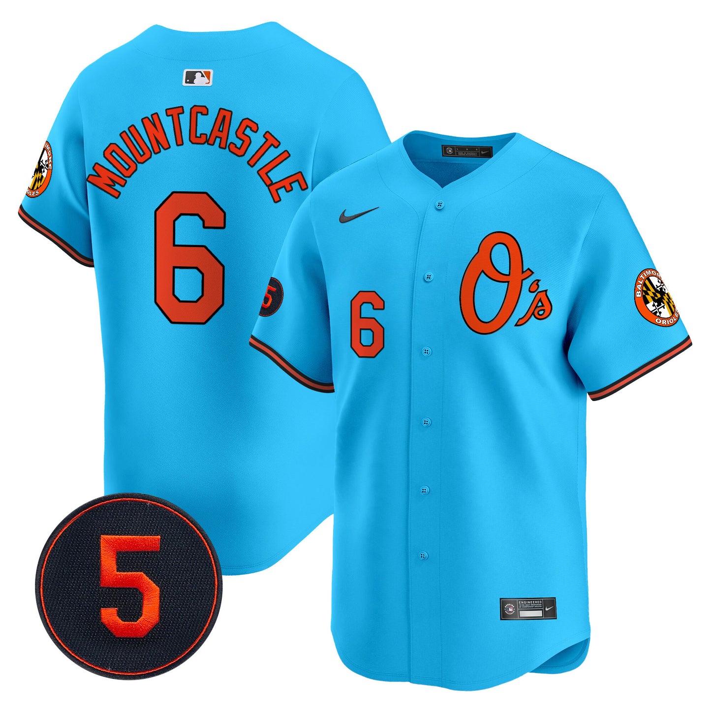 Baltimore Orioles Robinson Patch Vapor Premier Limited Jersey V4 - All Stitched