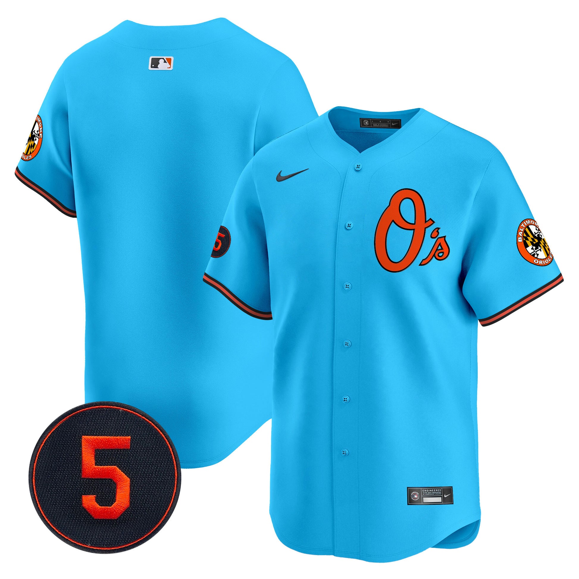 Baltimore Orioles Robinson Patch Vapor Premier Limited Jersey V4 - All Stitched