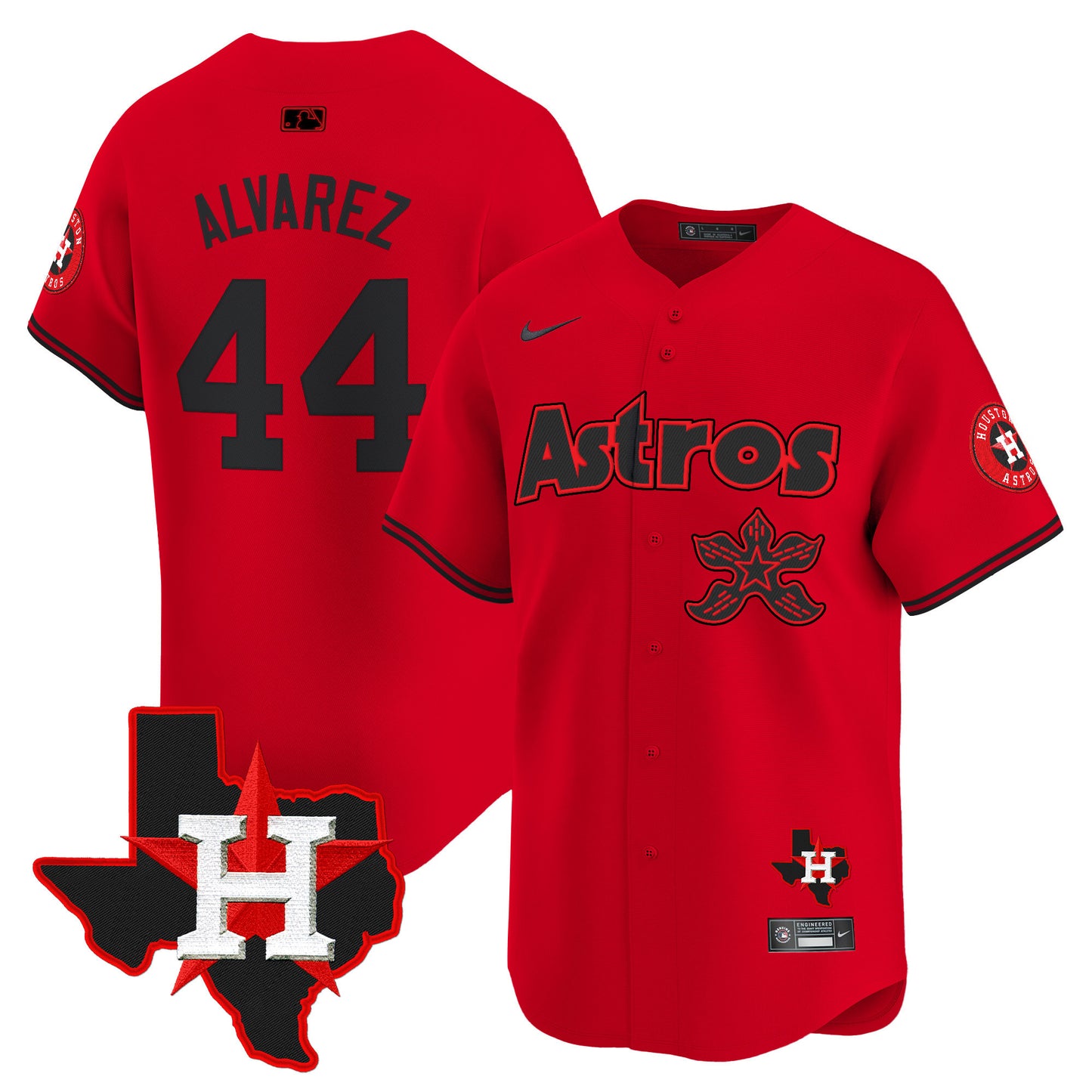 Men's Astros Stranger Things Vapor Premier Limited Jersey - All Stitched