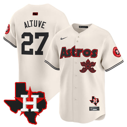 Men's Astros Stranger Things Vapor Premier Limited Jersey - All Stitched