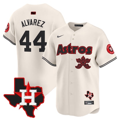 Men's Astros Stranger Things Vapor Premier Limited Jersey - All Stitched