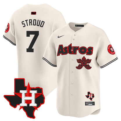 Men's Astros Stranger Things Vapor Premier Limited Jersey - All Stitched