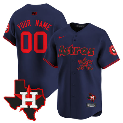 Astros Stranger Things Vapor Premier Limited Custom Jersey - All Stitched