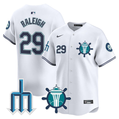 Seattle Mariners Trident Patch Vapor Premier Limited Jersey - All Stitched