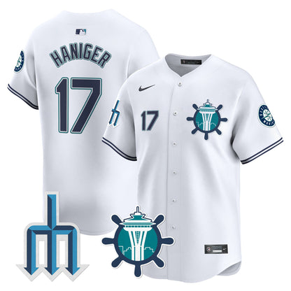 Seattle Mariners Trident Patch Vapor Premier Limited Jersey - All Stitched