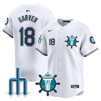 Seattle Mariners Trident Patch Vapor Premier Limited Jersey - All Stitched