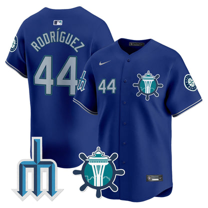 Seattle Mariners Trident Patch Vapor Premier Limited Jersey - All Stitched