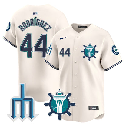 Seattle Mariners Trident Patch Vapor Premier Limited Jersey - All Stitched