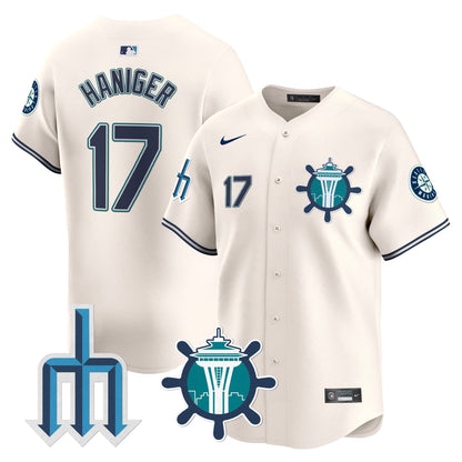 Seattle Mariners Trident Patch Vapor Premier Limited Jersey - All Stitched