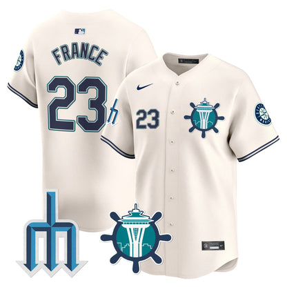 Seattle Mariners Trident Patch Vapor Premier Limited Jersey - All Stitched