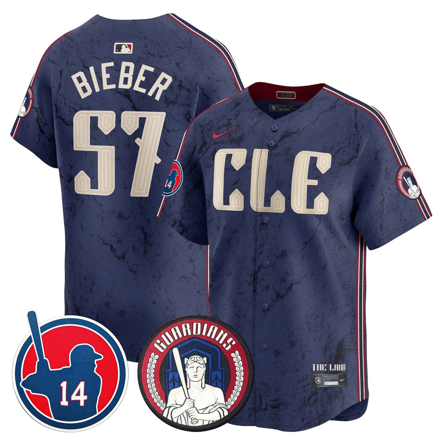 Cleveland Guardians Larry Doby Patch City Connect Vapor Premier Limited Jersey - All Stitched