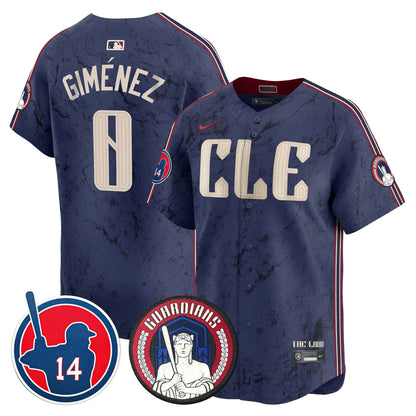 Cleveland Guardians Larry Doby Patch City Connect Vapor Premier Limited Jersey - All Stitched