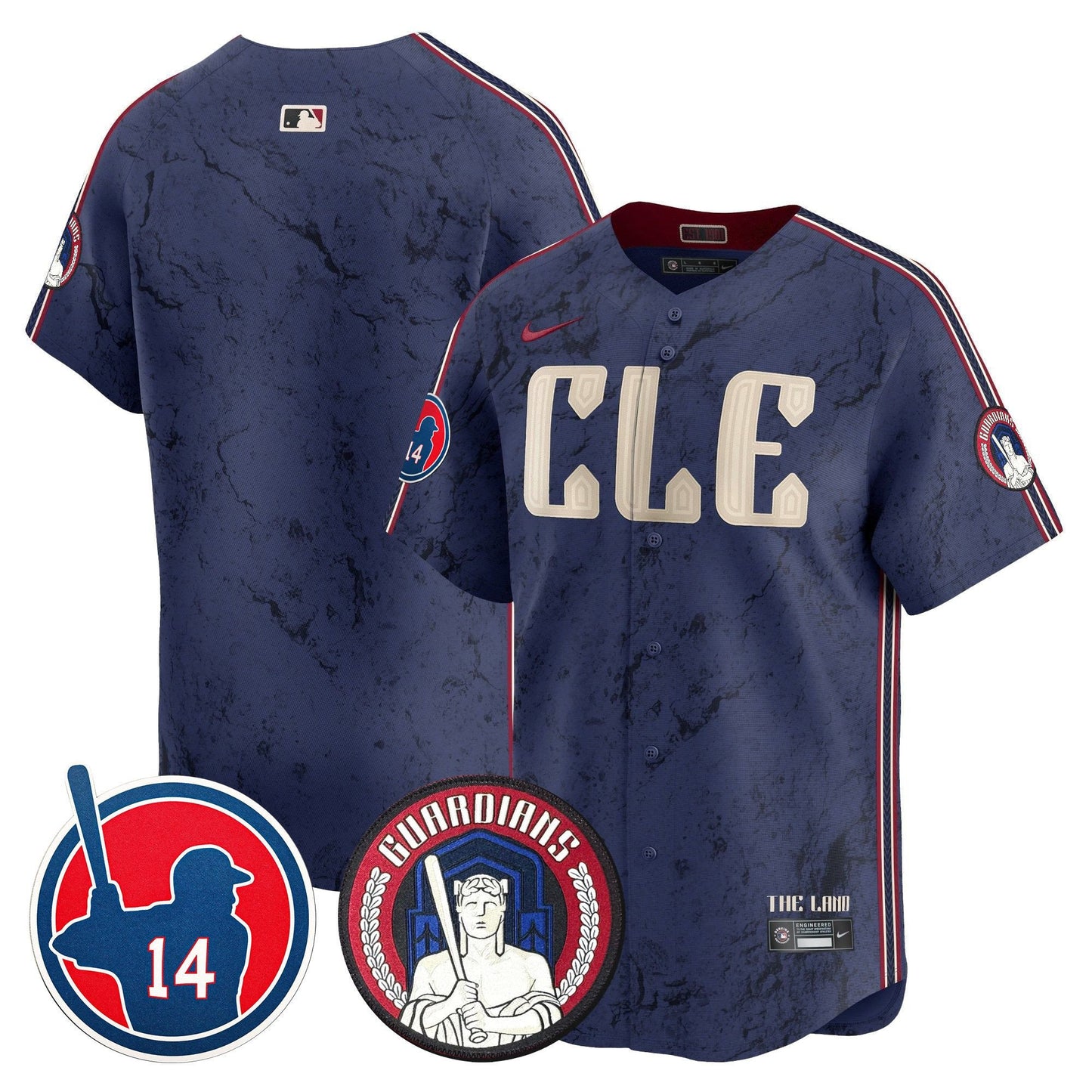 Cleveland Guardians Larry Doby Patch City Connect Vapor Premier Limited Jersey - All Stitched