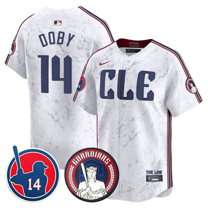 Cleveland Guardians Larry Doby Patch City Connect Vapor Premier Limited Jersey - All Stitched