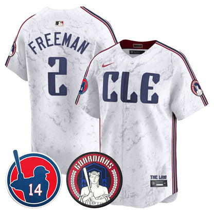 Cleveland Guardians Larry Doby Patch City Connect Vapor Premier Limited Jersey - All Stitched