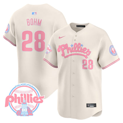 Men's Phillies Bubblegum Pink Vapor Premier Limited Jersey - All Stitched
