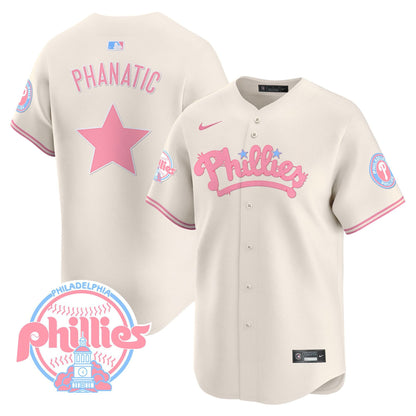 Men's Phillies Bubblegum Pink Vapor Premier Limited Jersey - All Stitched