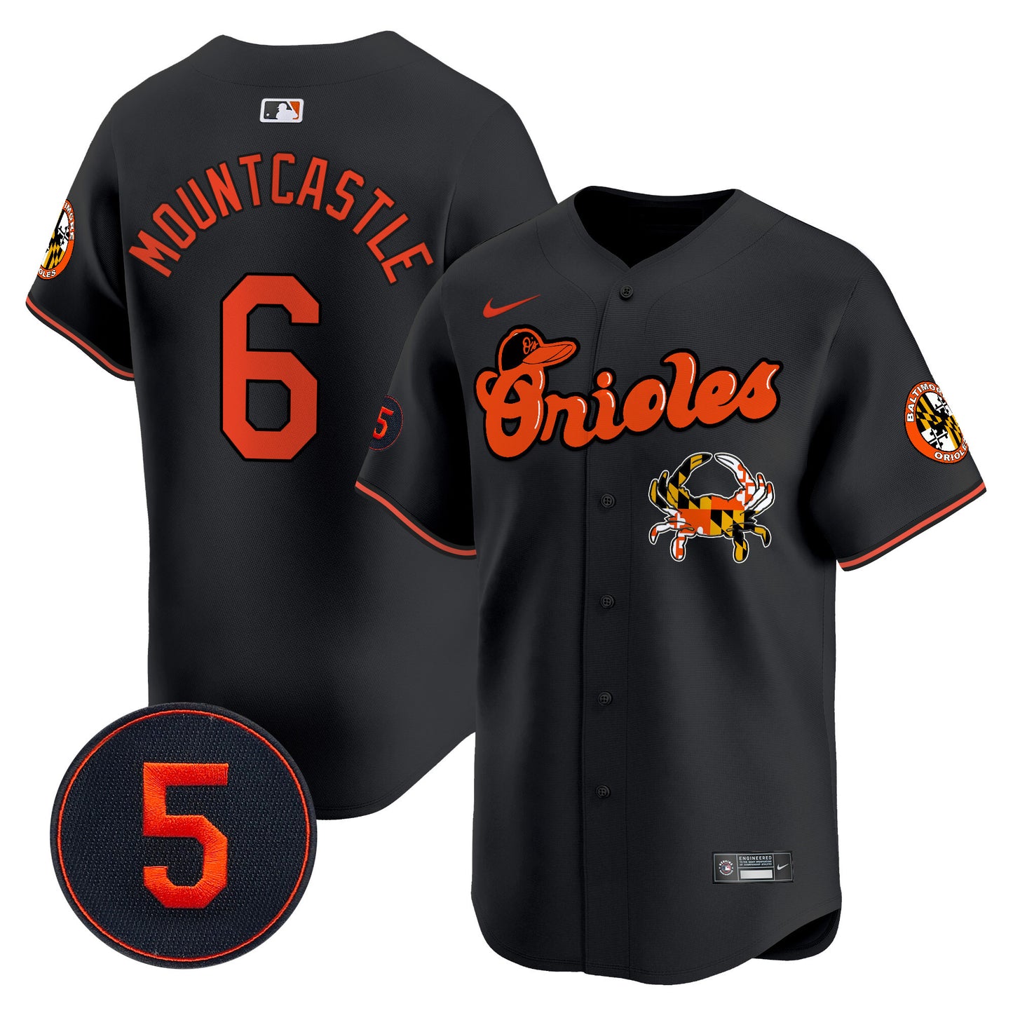 Baltimore Orioles Robinson Patch Vapor Premier Limited Jersey V6 - All Stitched