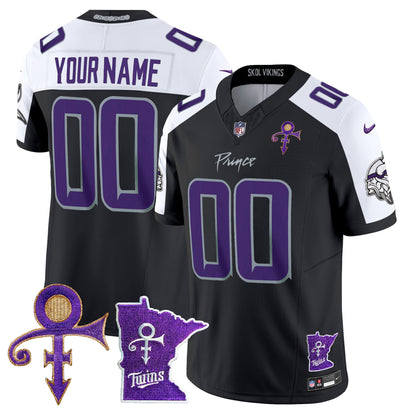 Minnesota Vikings 2024 Prince Vapor Limited Custom Jersey V2 - All Stitched