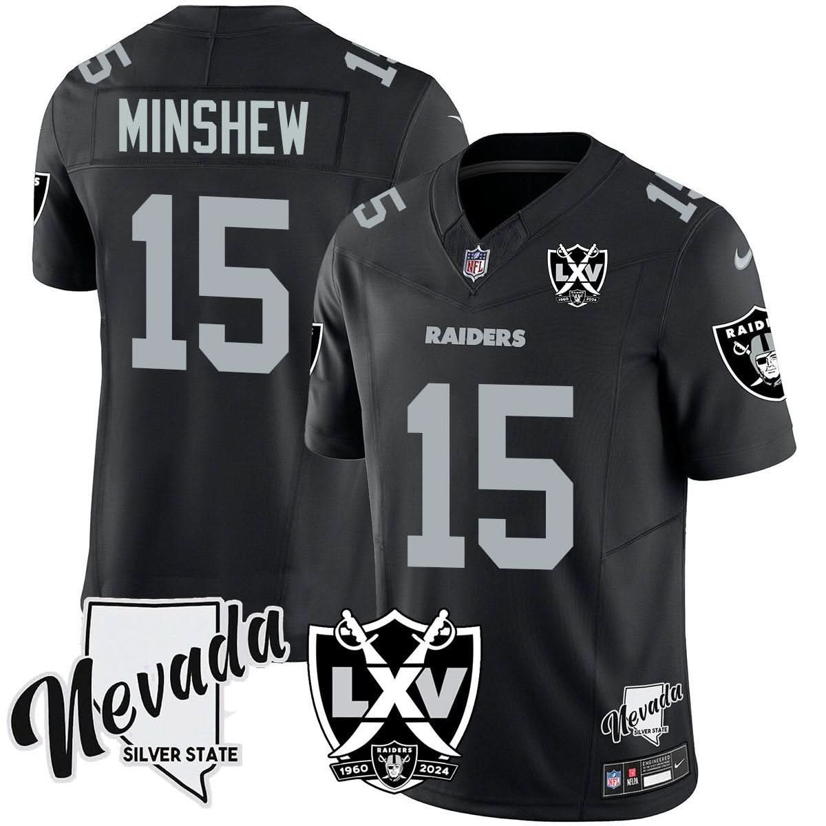 Men's Raiders 2025 Vapor Limited Jersey - 65th Anniversary - All Stitched