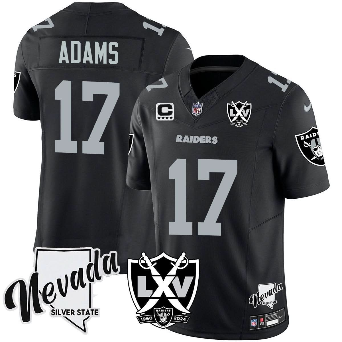 Men's Raiders 2025 Vapor Limited Jersey - 65th Anniversary - All Stitched