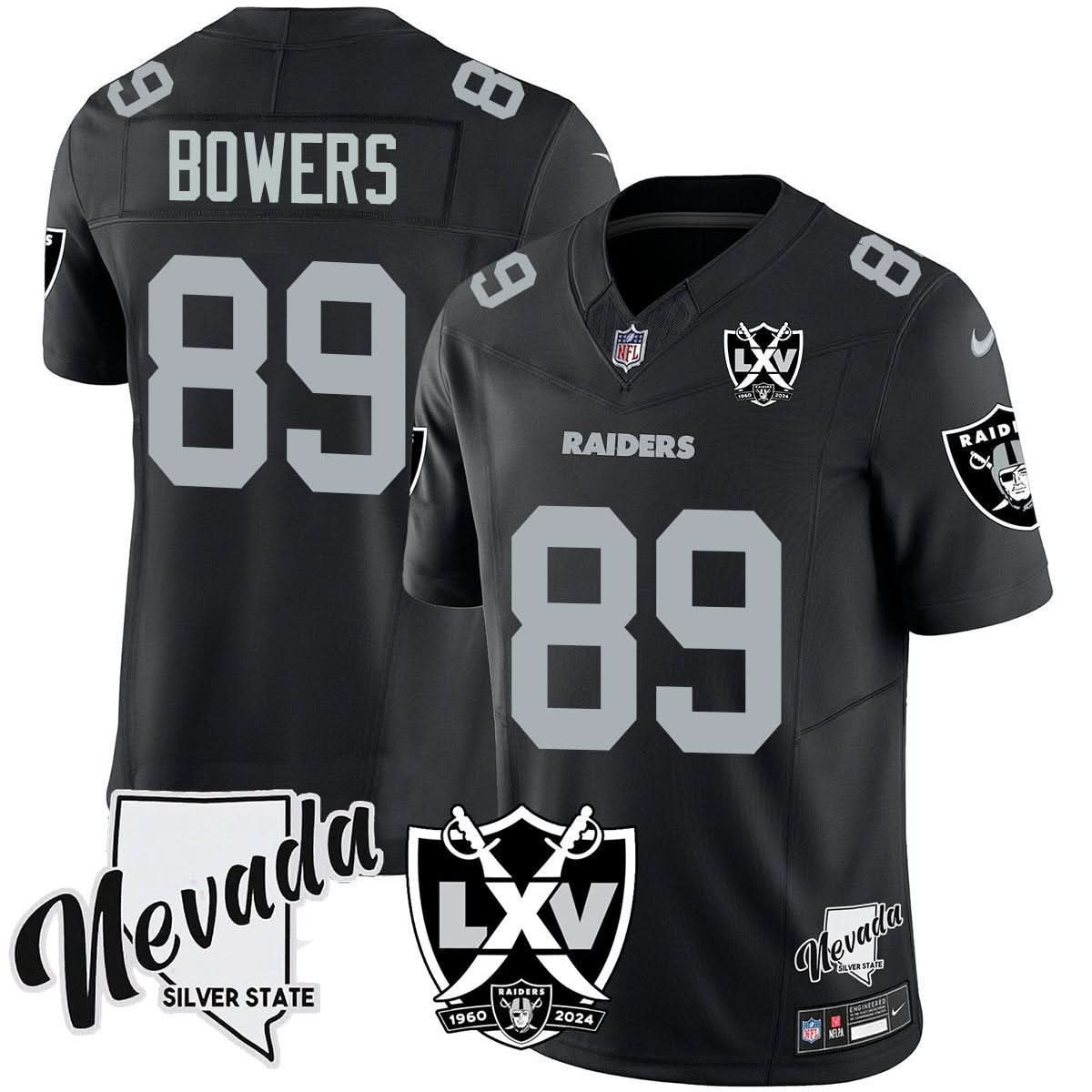 Men's Raiders 2025 Vapor Limited Jersey - 65th Anniversary - All Stitched