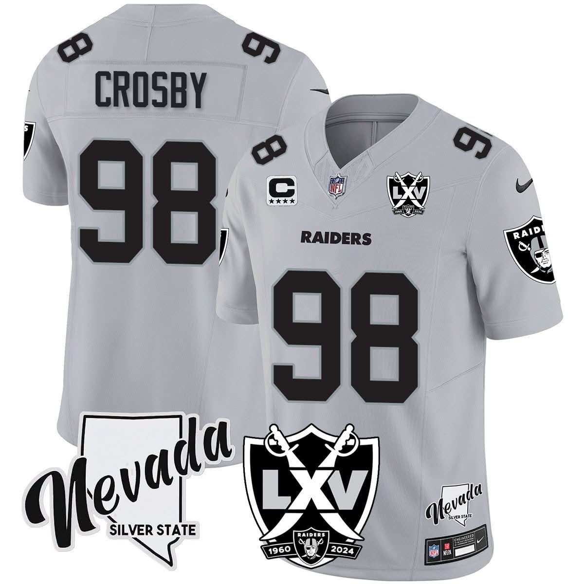 Men's Raiders 2025 Vapor Limited Jersey - 65th Anniversary - All Stitched