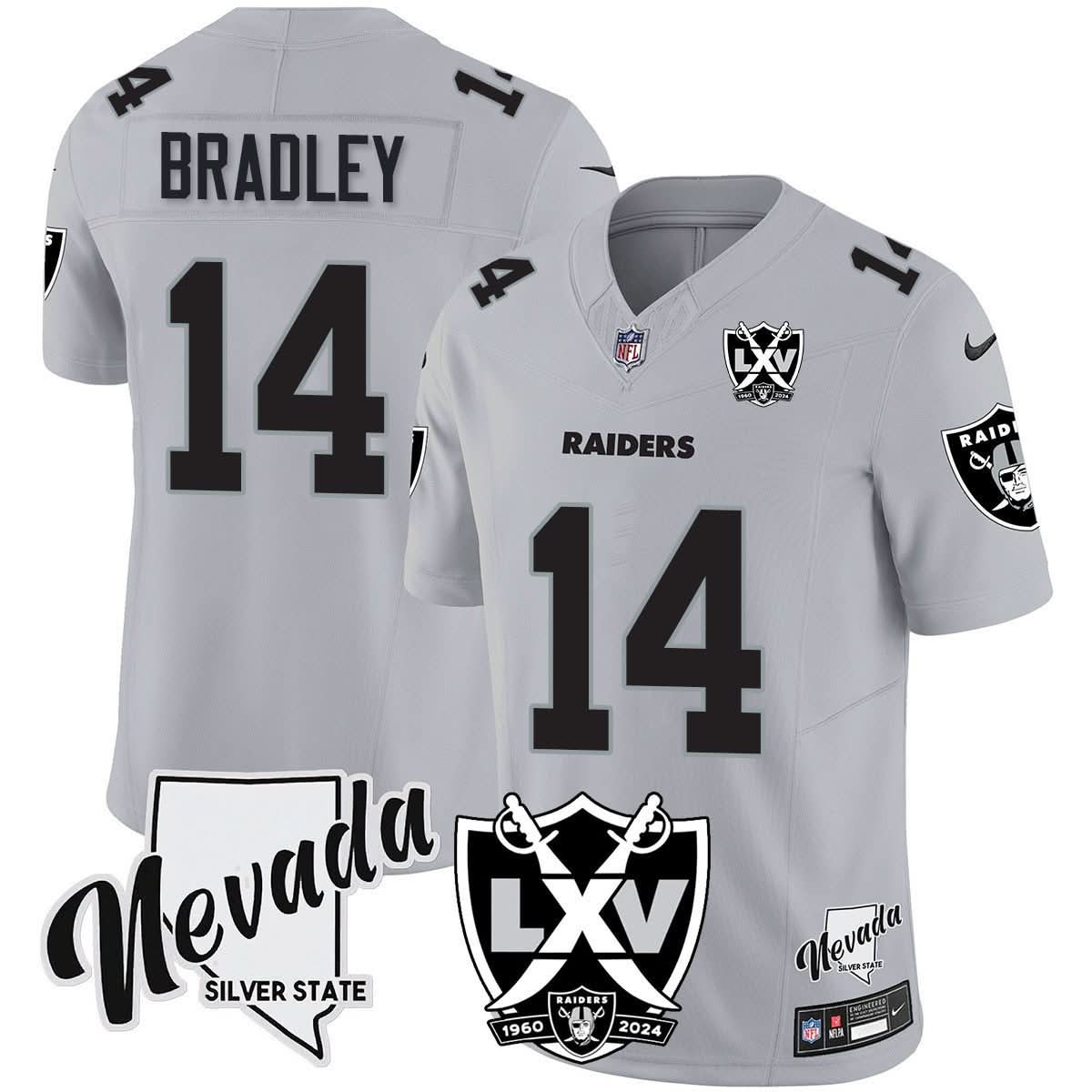Men's Raiders 2025 Vapor Limited Jersey - 65th Anniversary - All Stitched
