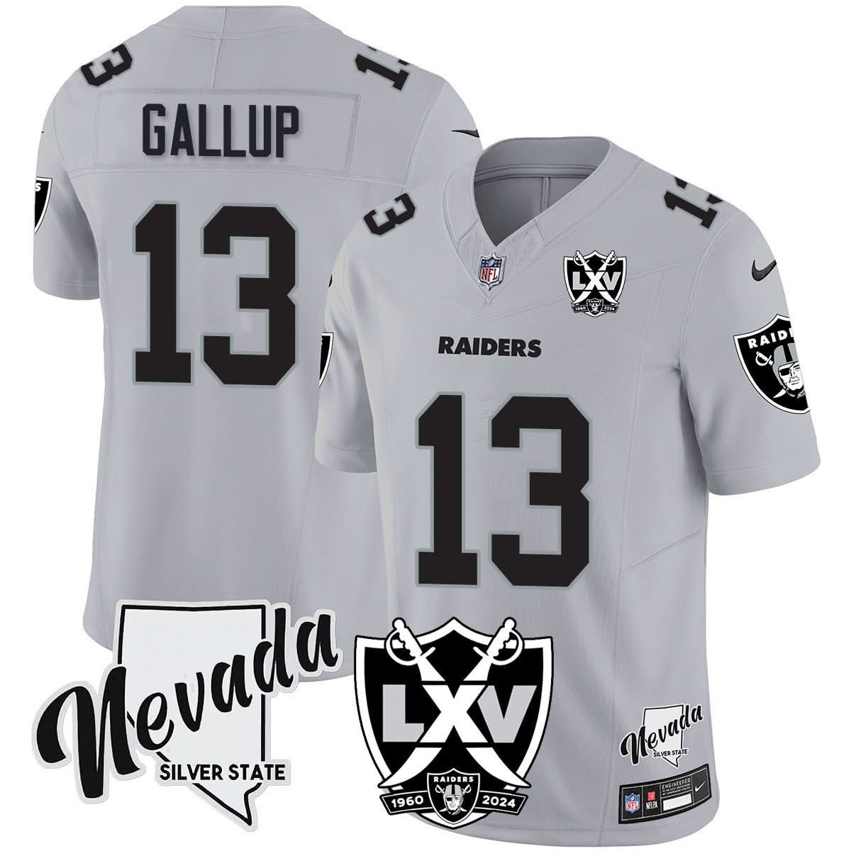 Men's Raiders 2025 Vapor Limited Jersey - 65th Anniversary - All Stitched